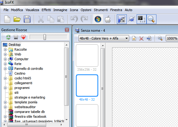 software per creare icone - Programma per creare icone siti web : gratuito e veloce