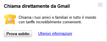 Chiamare con gmail