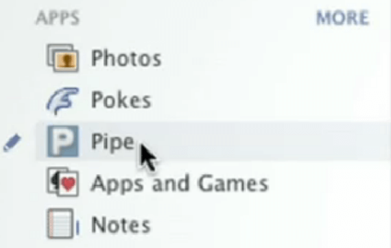 pipe facebook - Inviare file ad amici Facebook