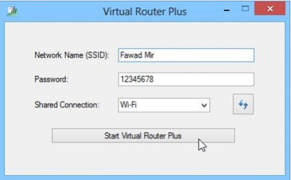 virtual router - Creare una connessione wifi con il pc