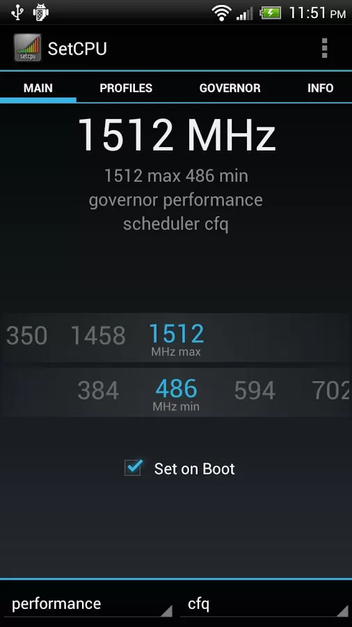 Overclock smartphone android