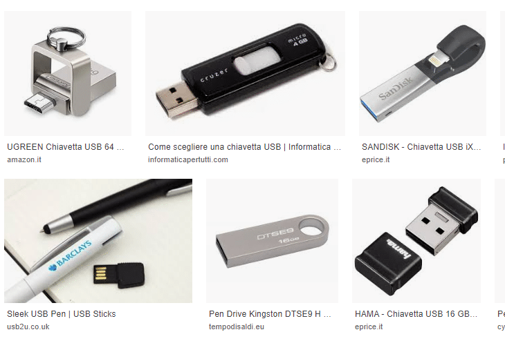 Formattare una penna USB